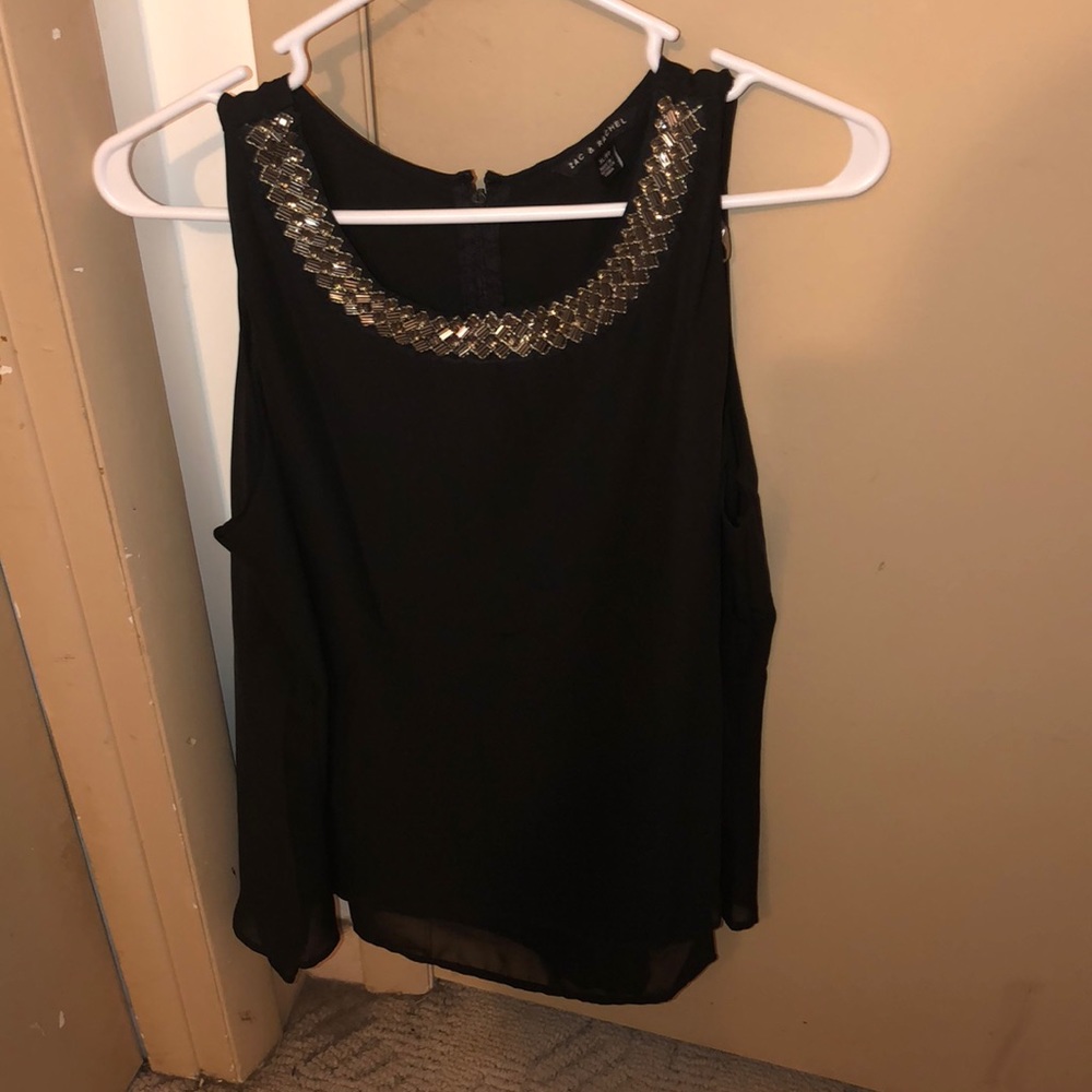 Zac and Rachel shirt black extra large